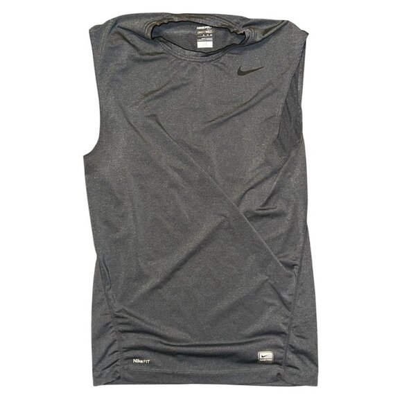 Men's Heather Gray Nike Pro Tight Dri-Fit Sleeveless Compression Tank Size XL - Picture 1 of 2